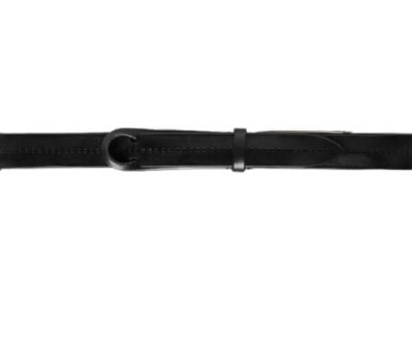 Cintura ORCIANI Nobuckle Bull in cuoio traforato BLU