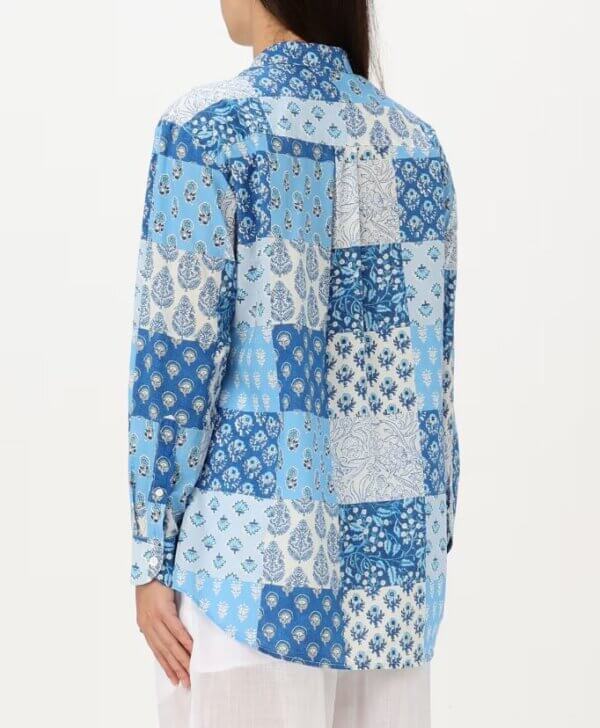 Camicia donna MC2 SAINT BARTH  in cotone Radical Patch 3161 BRIGITTE - immagine 2