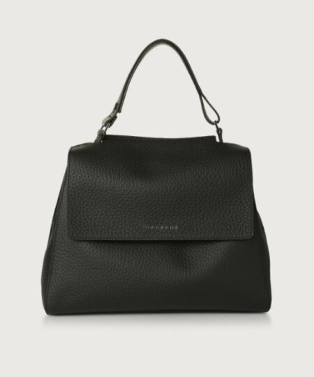 ORCIANI Borsa Sveva Soft Media a spalla in pelle con tracolla - nero