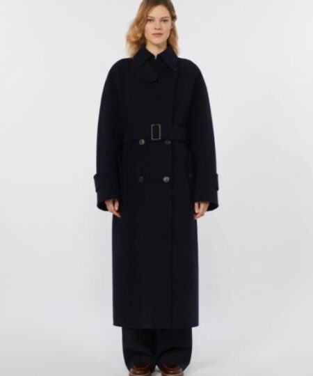 Cappotto trench MAX MARA WEEKEND in lana double - Blu CADINE