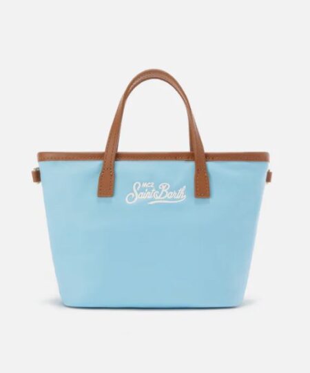 Borsa donna MC2 Saint Barth  City BAG MINI Nylon - AZZURRO