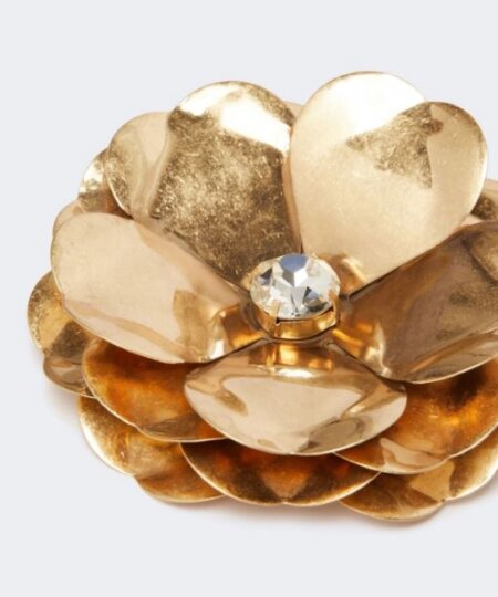 Max Mara Weekend Spilla a fiore in metallo - bronzo CIVADA