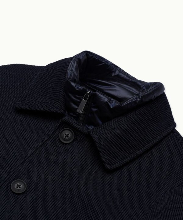 Cappotto monopetto con collo classico UNITY Coat  - Blu Navy - immagine 2