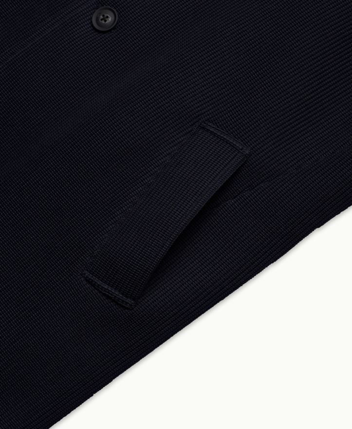 Cappotto monopetto con collo classico UNITY Coat  - Blu Navy - immagine 3