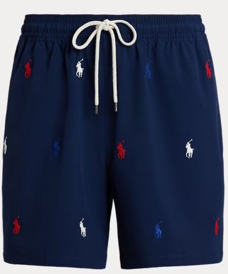Costume da Bagno RALPH LAUREN Classics Blue Traveler Short - Pony Fantasy
