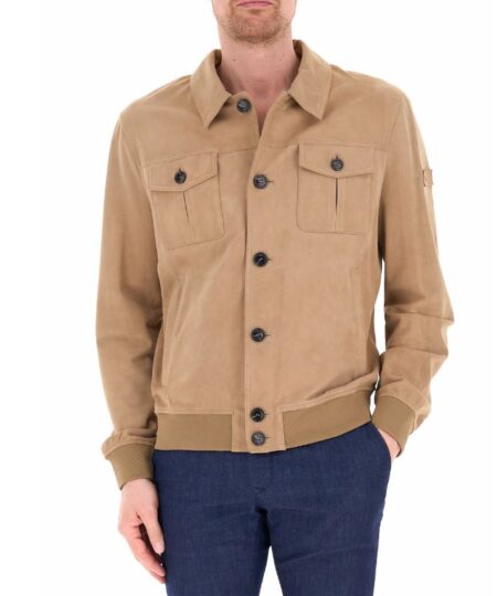 Giubbino PEUTEREY in vera pelle scamosciata DESTINY SUEDE 02 - Renna