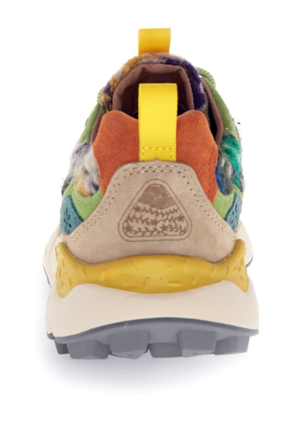 Sneakers FLOWERMOUNTAIN Yamano 3 Woman suede/teddy grey-taupe-dark green - immagine 2