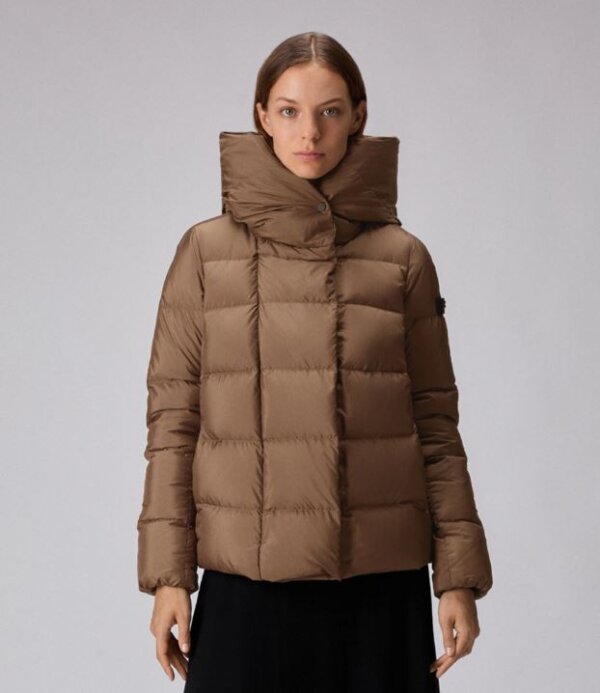 Piumino corto PEUTEREY donna chic TUCANO MQN 02 - Nocciola - immagine 2