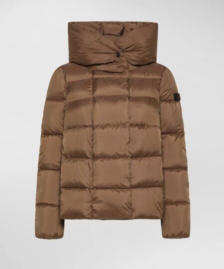 Piumino corto PEUTEREY donna chic TUCANO MQN 02 - Nocciola