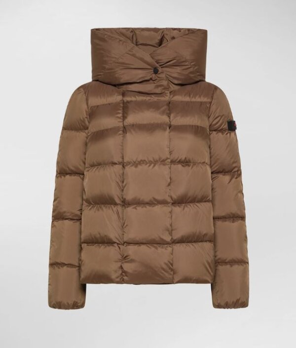 Piumino corto PEUTEREY donna chic TUCANO MQN 02 - Nocciola
