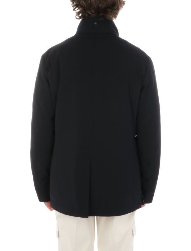 giacca MONTECORE uomo doppiopetto imbottita in piuma - Dark Blue - immagine 5