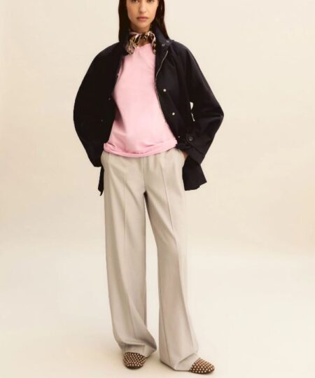 EMME di Marella - Pantalone con coulisse EMMFETTA - Grigio Chiaro