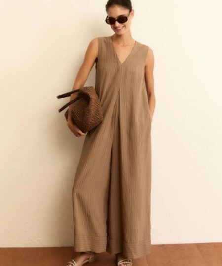 EMME di Marella - Tuta morbida in viscosa EMMONORE - Cammello