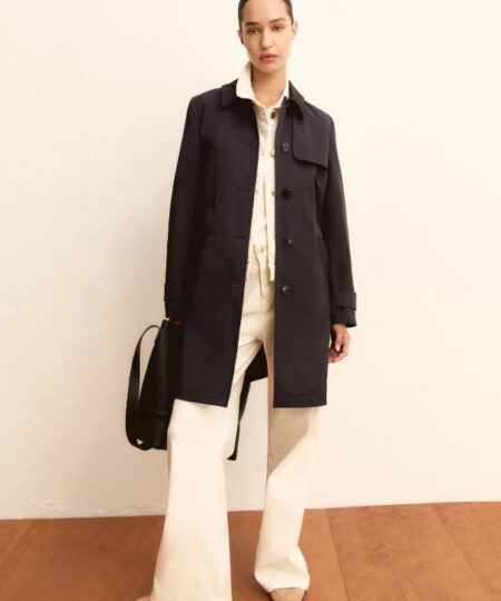 EMME di Marella - Trench monopetto antigoccia EMMOPERA - Blu