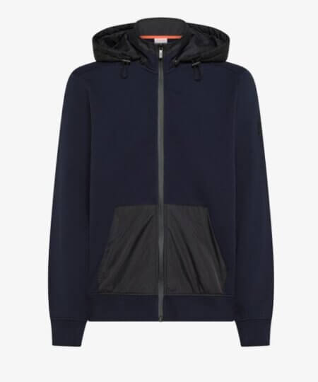 Giacca  in felpa SUN68 uomo di cotone e nylon - NAVY BLUE