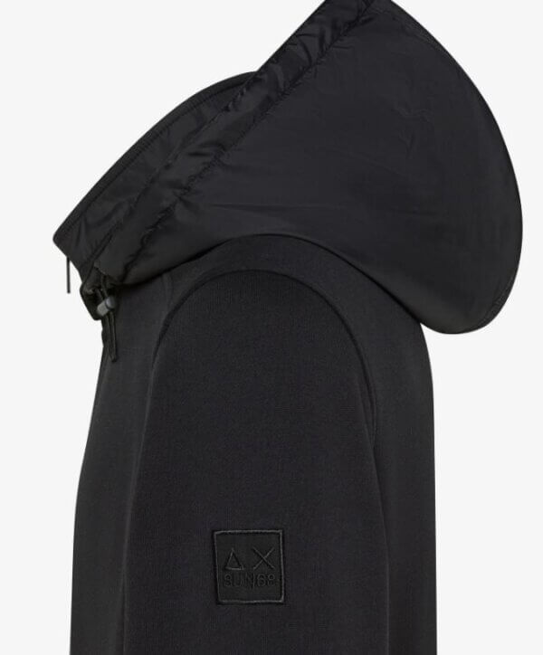 Giacca  in felpa SUN68 uomo di cotone e nylon - NERO - immagine 2