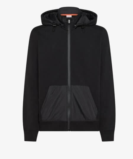 Giacca  in felpa SUN68 uomo di cotone e nylon - NERO