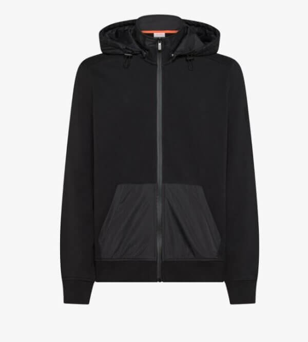 Giacca  in felpa SUN68 uomo di cotone e nylon - NERO