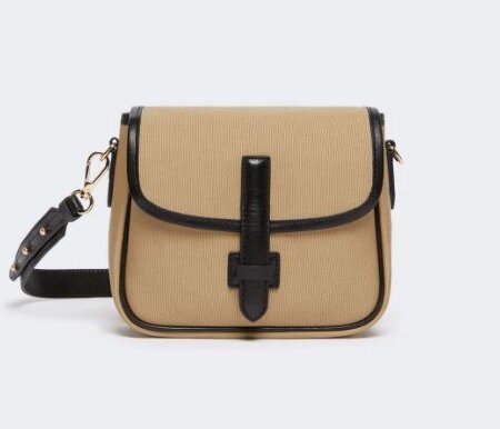 Borsa MAX MARA WEEKEND a tracolla piccola in canvas - beige GAP