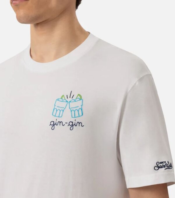 T-shirt MC2 SAINT BARTH  da uomo in cotone GIN GIN