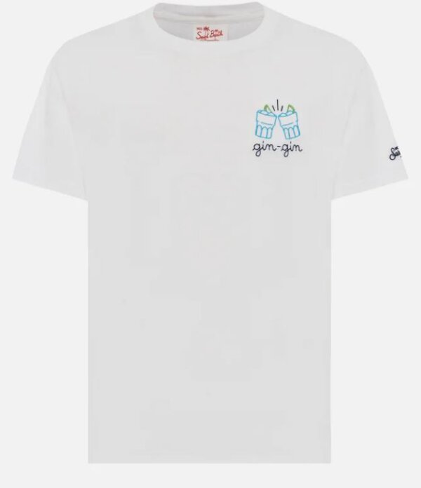 T-shirt MC2 SAINT BARTH  da uomo in cotone GIN GIN - immagine 2