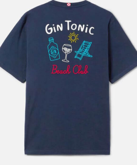 T-shirt uomo MC2 Saint Barth Gin Tonic Beach Club