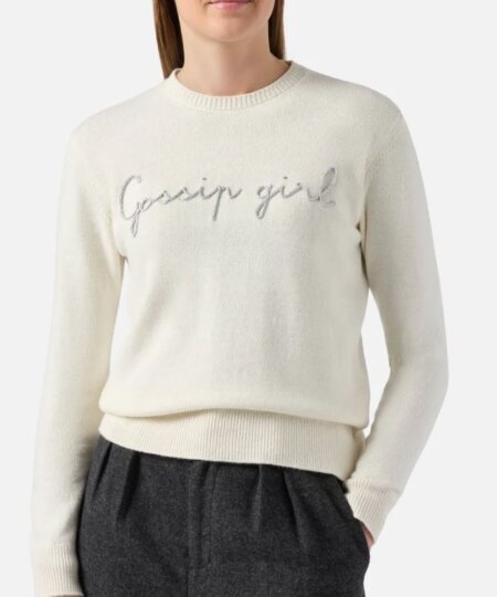 Maglione MC2 SAINT BARTH donna New Queen in misto cashmere con ricamo lurex - Gossip Girl