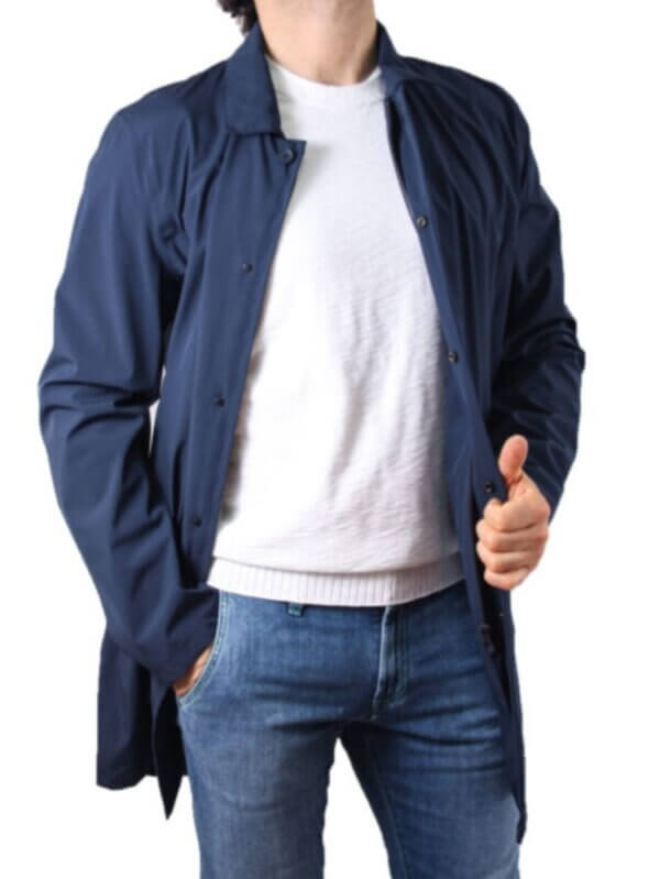 Trench con gilet interno People of Shibuya HIRON PM666 BLU - immagine 2