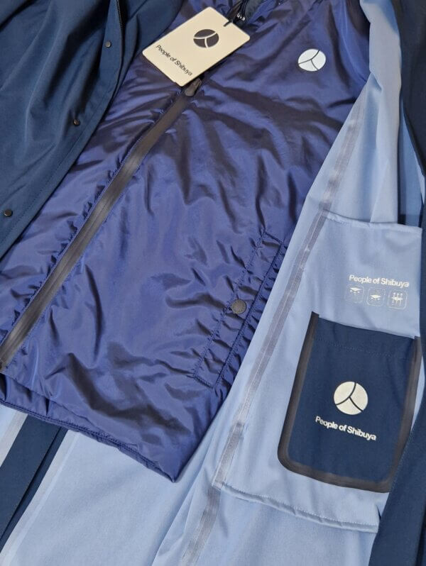 Trench con gilet interno People of Shibuya HIRON PM666 BLU - immagine 4