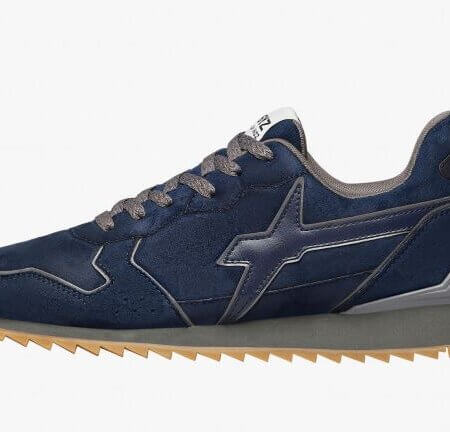 Sneakers in suede W6YZ ''Just Say Wizz'' Uomo JET-M Navy / Antracite