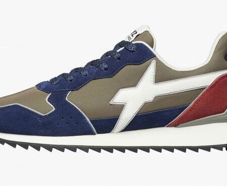Sneakers in tessuto tecnico e suede W6YZ ''Just Say Wizz'' Uomo JET-M Navy / Militare