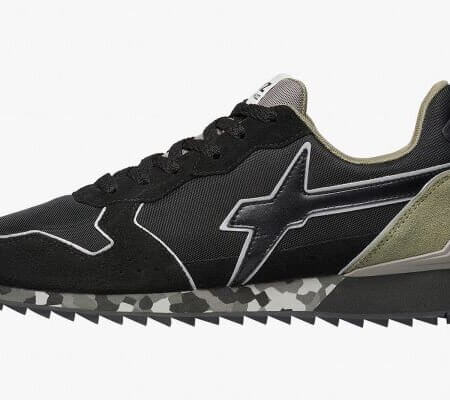 Sneakers in tessuto tecnico e suede W6YZ ''Just Say Wizz'' Uomo JET-M Nero / Militare