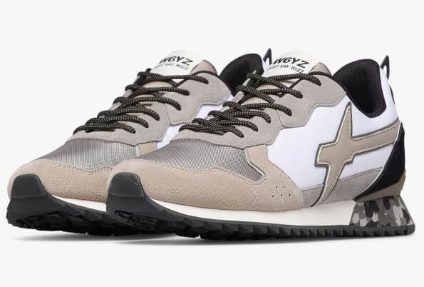 Sneakers in tessuto tecnico e suede W6YZ ''Just Say Wizz'' Uomo JET-M Talpa / Grigio / Bianco - immagine 2