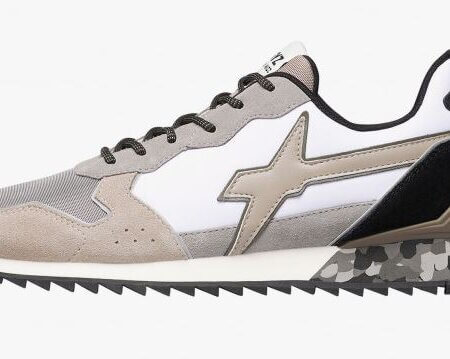 Sneakers in tessuto tecnico e suede W6YZ ''Just Say Wizz'' Uomo JET-M Talpa / Grigio / Bianco