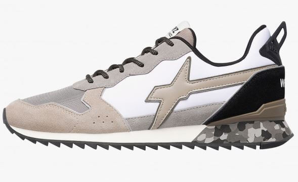 Sneakers in tessuto tecnico e suede W6YZ ''Just Say Wizz'' Uomo JET-M Talpa / Grigio / Bianco