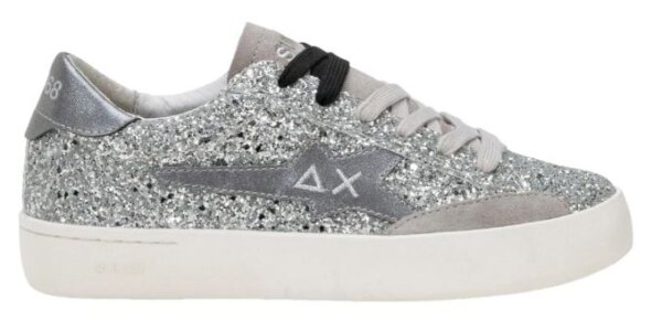 Sneaker Sun68 Katy Glitter Argento 44