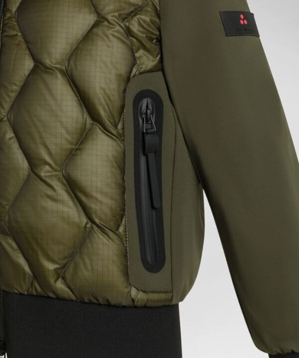 Bomber PEUTEREY in ripstop con trapunta rombi KOONS KJ BMAT - 690 Verde Fogliame - immagine 3
