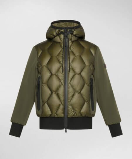 Bomber PEUTEREY in ripstop con trapunta rombi KOONS KJ BMAT - 690 Verde Fogliame