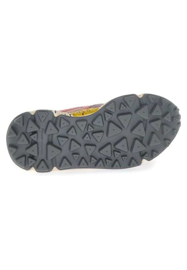 Sneakers FLOWERMOUNTAIN Yamano 3 Woman suede/nylon/knitted fabric leo light mustard-grey-cipria - immagine 4