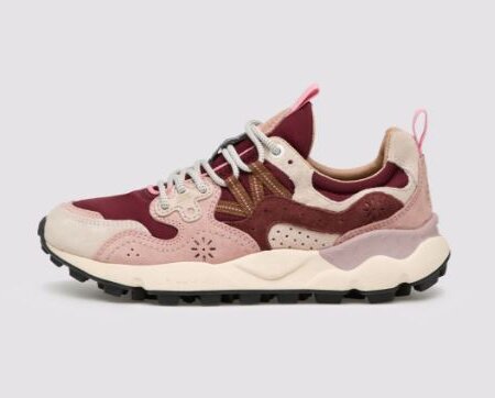 Sneakers FLOWERMOUNTAIN Yamano 3 Woman suede / tessuto tecnico Light Rose/Pink/Brown