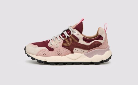 Sneakers FLOWERMOUNTAIN Yamano 3 Woman suede / tessuto tecnico Light Rose/Pink/Brown