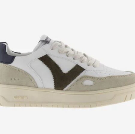 Sneakers VICTORIA uomo seul effetto pelle/camoscio & couleur 1257101 - MARINO