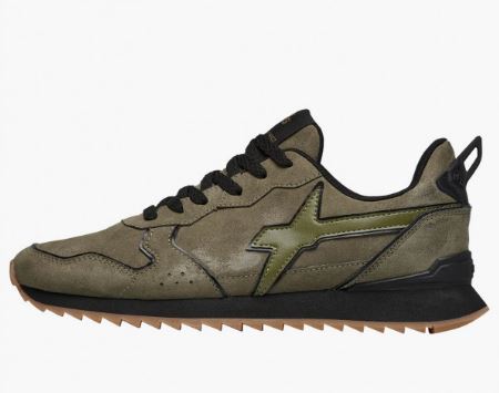 Sneakers in suede W6YZ ''Just Say Wizz'' Uomo JET-M  Militare