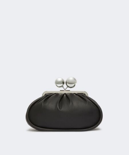 Borsa Max Mara Weekend  - Pasticcino bag medium in nappa lucida - nero MILVANEW