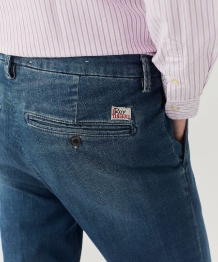 Jeans Roy Roger's New Rolf Special MAN Denim Elast. Mid Wash