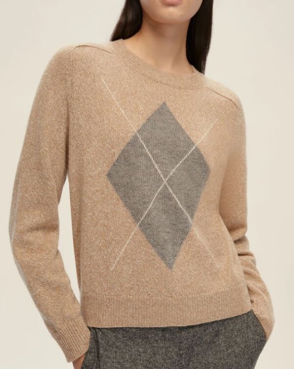 Maglia EMME di MARELLA boxy con filo di lurex cammello - NOVELLA - immagine 2