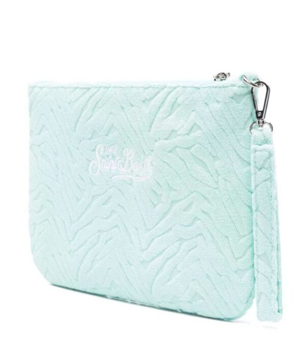 Borsa MC2 Saint Barth Parisienne Sponge Terry Embossed Zebra 56 WATER GREEN - immagine 3