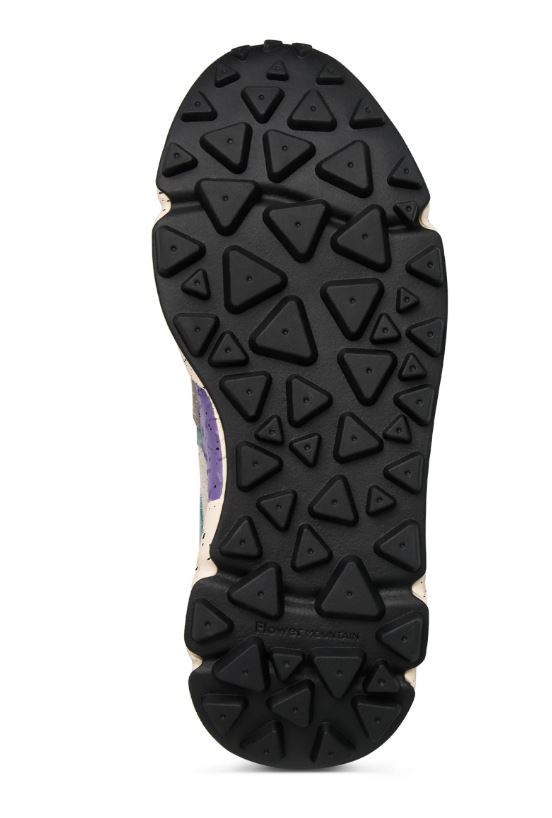 Sneakers FLOWERMOUNTAIN Yamano 3 Woman suede/pony hair/nylon dark grey-anthracite-bottle - immagine 4