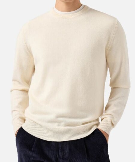 Maglione MC2 Saint Barth in lambswool REGENT - Bianco