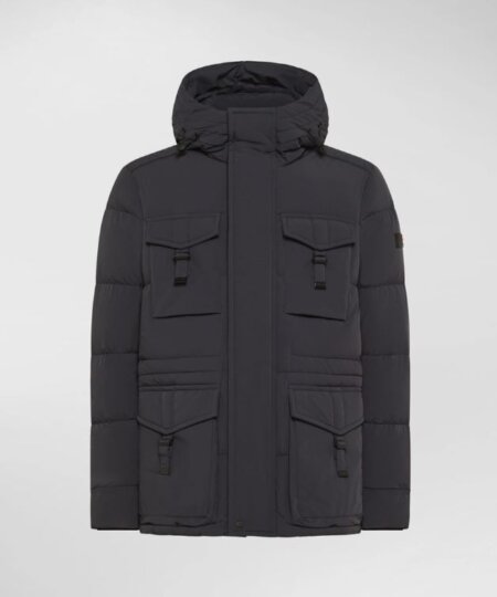 Field Jacket  PEUTEREY con cappuccio RORI NS - Blu Grafite